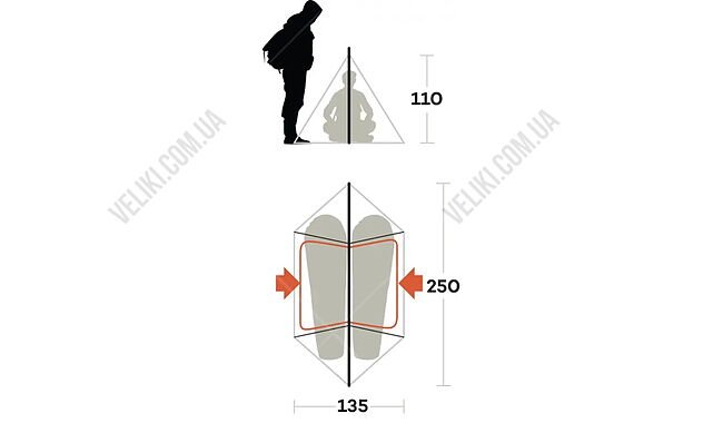 Палатка Ferrino MTB 2 - дополнительное фото 2