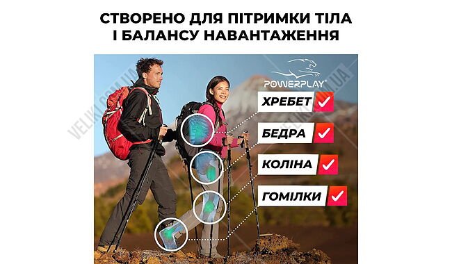 Палки для скандинавской ходьбы PowerPlay 9104 Lykke - дополнительное фото 5