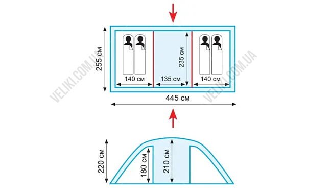 Палатка Tramp Eagle 4 V2 - дополнительное фото 1