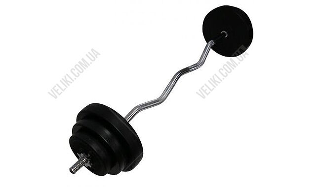 Штанга Newt Rock Pro W-образная 40 кг - дополнительное фото 1