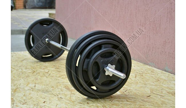 Набір RN-Sport штанга з гантелями 130 кг - дополнительное фото 1