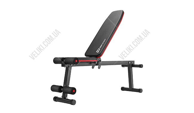 Скамья для жима HS-1010 PRO с набором Hop-Sport Premium 173 кг - дополнительное фото 4