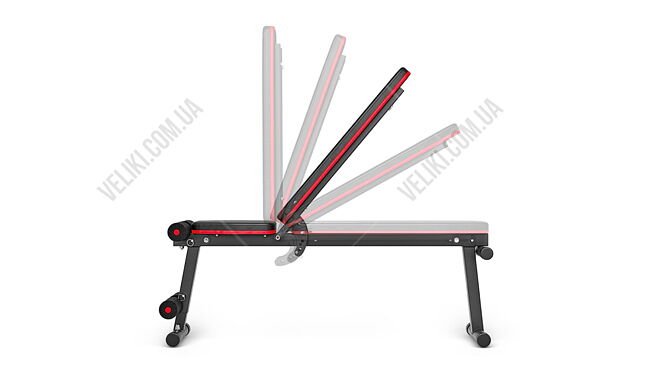 Скамья для жима HS-1010 PRO с набором Hop-Sport Premium 105 кг - дополнительное фото 6