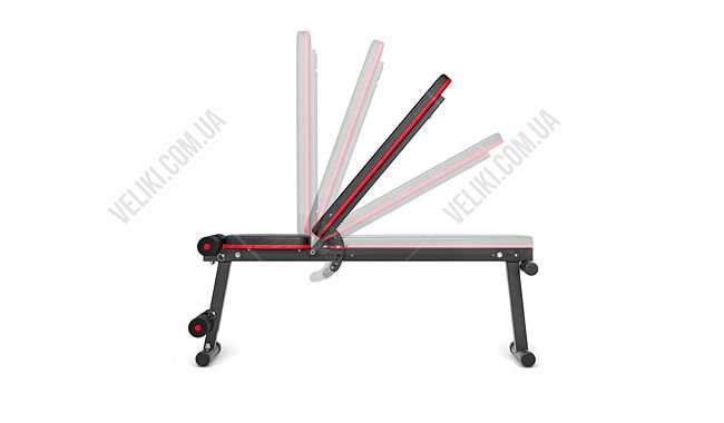 Скамья для жима HS-1010 PRO с набором Hop-Sport Premium 75 кг - дополнительное фото 6