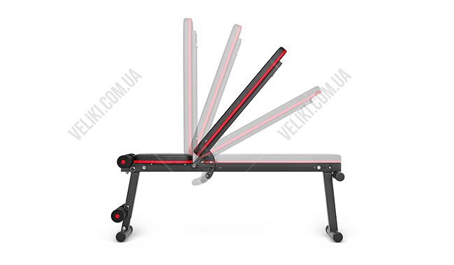 Лава для жиму HS-1010 PRO з набором Hop-Sport Premium 69 кг - дополнительное фото 4