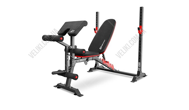 Скамья для жима HS-1095 с набором Hop-Sport Premium 75 кг - дополнительное фото 3