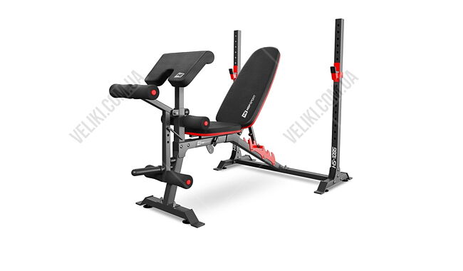 Скамья для жима HS-1095 с набором Hop-Sport Premium 69 кг - дополнительное фото 1
