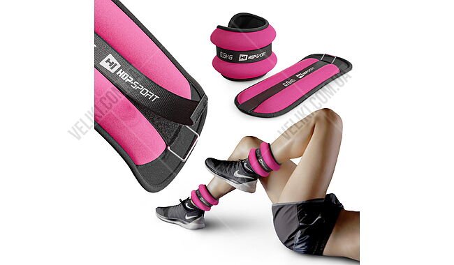 Обтяжувачі для щиколоток та зап'ясть Hop-Sport HS-S001WB 2 x 0.5 кг - дополнительное фото 2