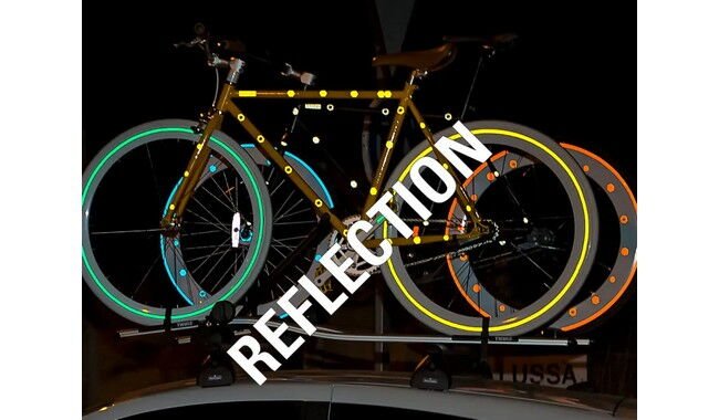 Светоотражающие наклейки на обода SHiOK! - дополнительное фото 6