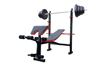 Скамья для жима RN-Sport ReadMeBlack + Штанга RN-Sport 103 кг