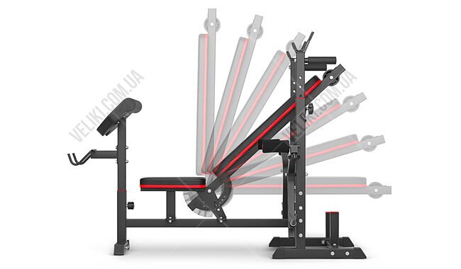 Скамья для жима Hop-Sport HS-1075 PRO - дополнительное фото 2