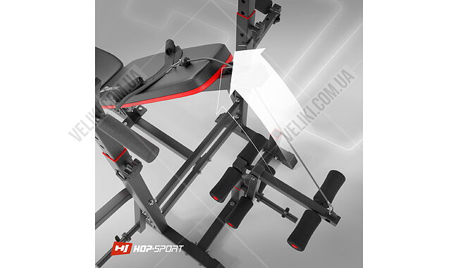 Скамья для жима Hop-Sport HS-1075 PRO - дополнительное фото 5