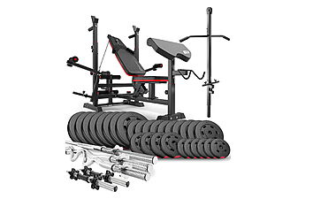 Скамья HS-1075 PRO + Набор Hop-Sport Premium 173 кг