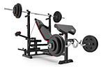 Скамья HS-1075 PRO + Набор Hop-Sport Premium 105 кг - дополнительное фото 4
