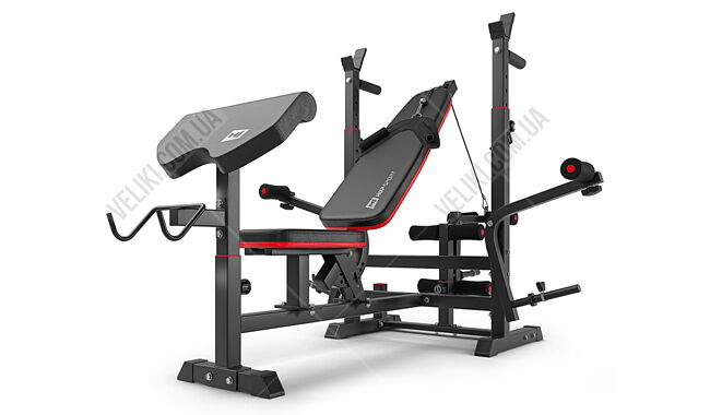 Скамья HS-1075 PRO + Набор Hop-Sport Premium 39 кг - дополнительное фото 2