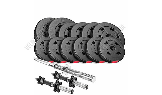 Лава HS-1075 PRO + Набір Hop-Sport Premium 38 кг - дополнительное фото 2