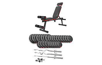 Скамья HS-2040 HB + Набор Hop-Sport Premium 173 кг