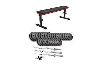 Скамья HS-1025 PRO + Набор Hop-Sport Premium 173 кг