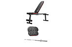 Скамья HS-1010 PRO + Набор Hop-Sport Premium 39 кг - фото 1