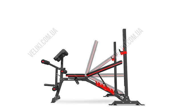 Скамья HS-1095 + Набор Hop-Sport Premium 39 кг - дополнительное фото 4