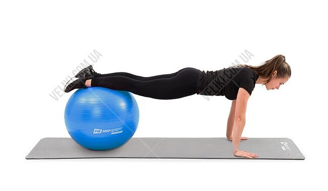 Фітбол Hop-Sport HS-R045YB 45 см + насос - дополнительное фото 1