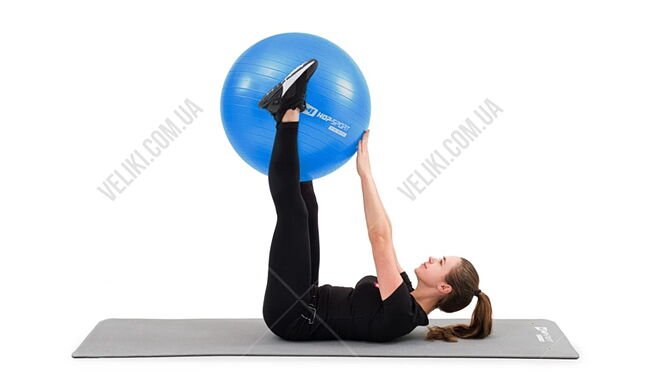 Фітбол Hop-Sport HS-R045YB 45 см + насос - дополнительное фото 3