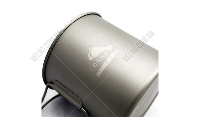 Кружка Toaks Titanium Light 650 мл - дополнительное фото 3