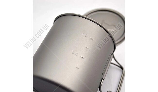 Кружка Toaks Titanium Light 650 мл - дополнительное фото 5