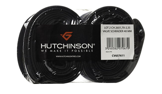 Комплект камер 26" Hutchinson Standard MTB 26x1.7-2.35" Schrader 40 мм - фото 1