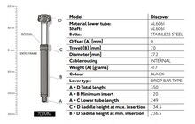 Дроппер PRO Discover 27.2/70 мм - дополнительное фото 1