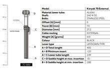 Дроппер PRO Koryak External 27.2/70 мм - дополнительное фото 3