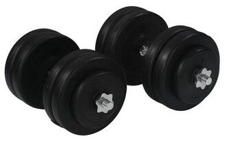 Гантелі WCG з металевим грифом 2х28 кг