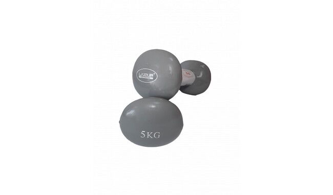 Гантели LiveUp Vinyl Egg Head 2х5 кг - фото 1