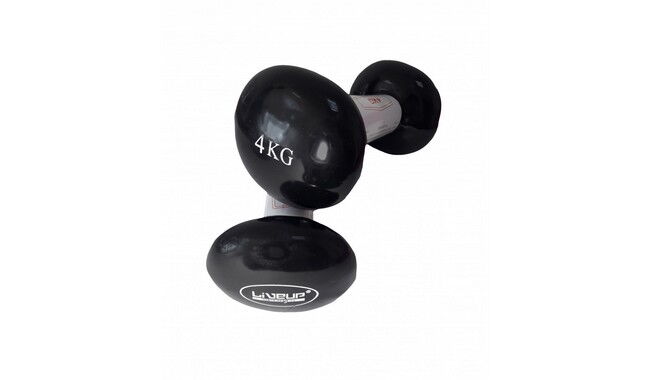 Гантелі LiveUp Vinyl Egg Head 2х4 кг - фото 1