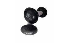 Гантелі LiveUp Vinyl Egg Head 2х4 кг - фото 1