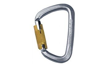 Карабин Singing Rock D Steel Triple Lock Screw Gate 50kN