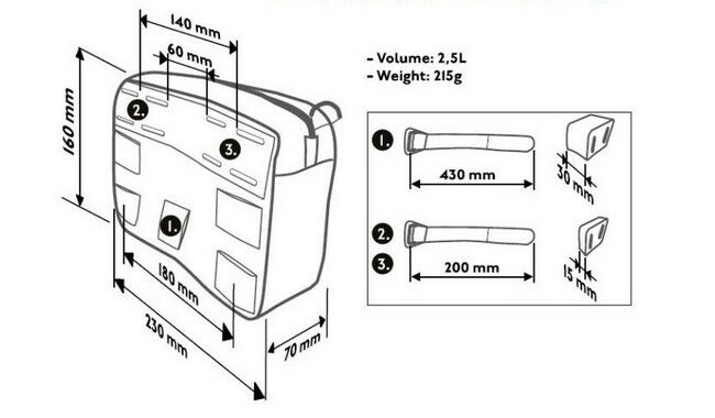 Сумка на кермо PRO Discover Small - дополнительное фото 4