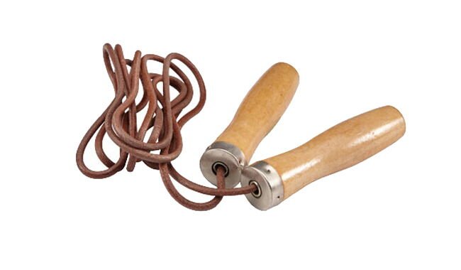 Скакалка LiveUp Jump Rope Leather - фото 1