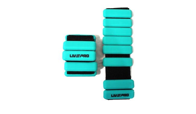 Обтяжувачі для зап'ясток LivePro Weighted Wrist Band 2х0,5 кг - фото 1