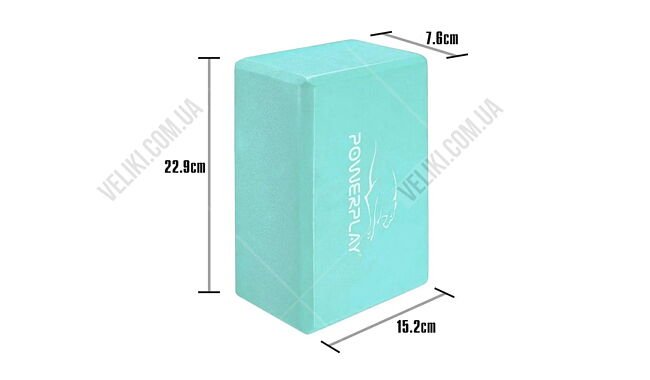 Блоки для йоги PowerPlay 4006 Yoga Brick EVA - дополнительное фото 5