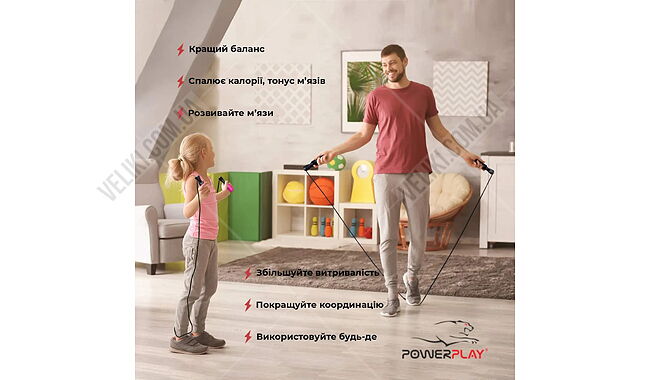 Скакалка PowerPlay 4211 - дополнительное фото 2