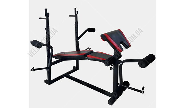 Лава для жиму WCG 0070+Брусья+Приставка Скотта - дополнительное фото 1