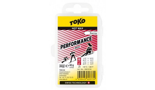Парафин Toko TripleX Performance Red 40 г - фото 1