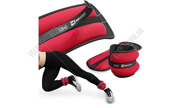 Обтяжувачі для щиколоток та зап'ясть Hop-Sport 2x1.5 кг - дополнительное фото 2