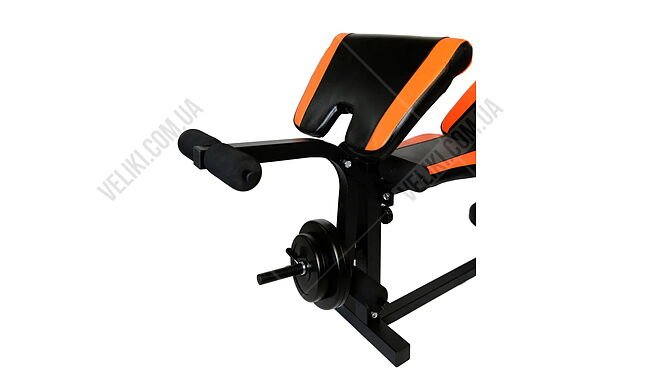 Скамья для жима WCG 0020 + Штанга и гантели 128 кг - дополнительное фото 3