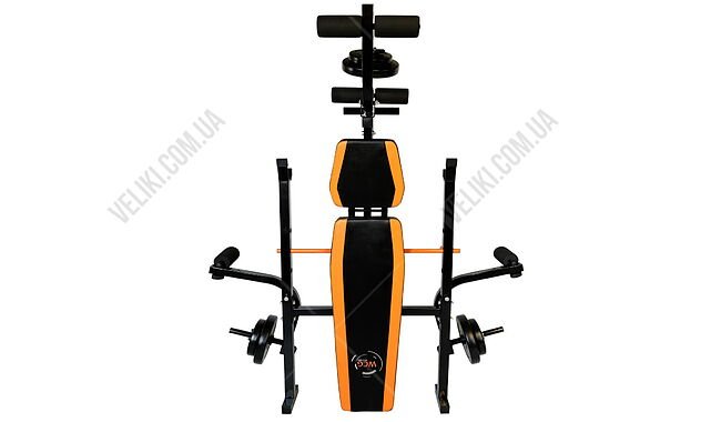 Скамья для жима WCG 0055 + Штанга и гантели 98 кг - дополнительное фото 8