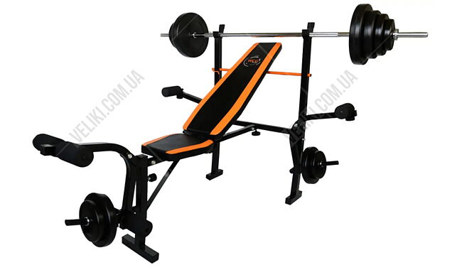 Лава для жиму WCG 0055 Набір Hard 148 кг - дополнительное фото 3