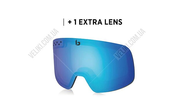 Горнолыжная маска Bolle Nevada Neo Volt Ice Blue - дополнительное фото 1