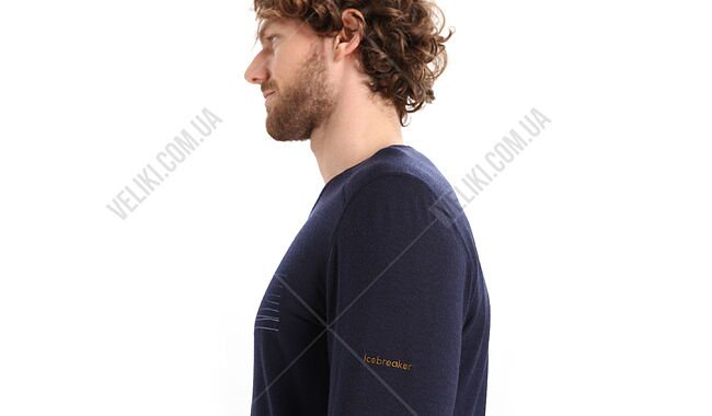 Термофутболка Icebreaker 200 Oasis LS Crewe Ski Stripes - дополнительное фото 8