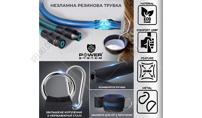 Набір еспандерів Power System PS-4099 - дополнительное фото 3